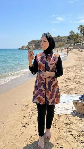 بوركيني صيفي بجودة ممتازة وألوان راقية - 2