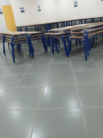 Mobilier scolaire / Chaise Iso / Banc / Table Pupitre - 2