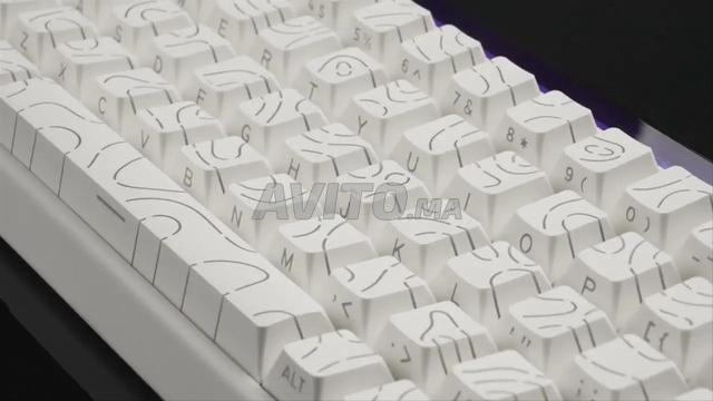 أغطية مفاتيح بيضاء للوحة المفاتيح متوافقة مع RGB - 2