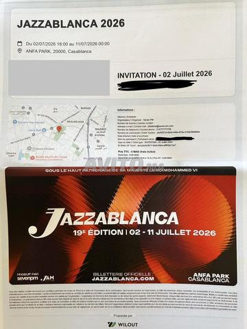 3 billets Robbie Williams Jazzablanca