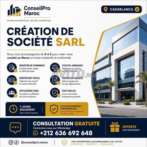 Création de société SARL à Casablanca - Tout inclus