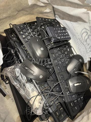 Lot de 5 claviers et 4 souris HP filaires