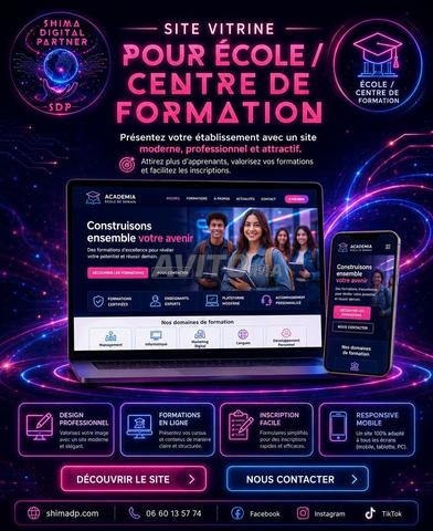 Création site centre de formation Casablanca