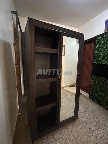 Armoire aluminium avec miroir 1m80 - 2
