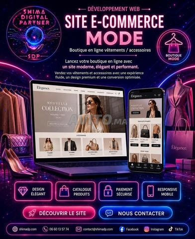 Création site e-commerce mode Marrakech design