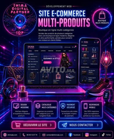 Création site e-commerce multi produits Rabat pro