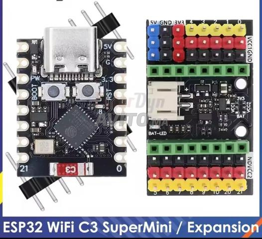 ESP32 C3 سوبر ميني - بطاقة توسعة - 12 دوبونت