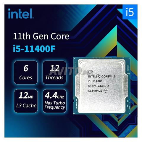 Processeur INTEL CORE I5 11400F 6 cœurs 12 threads