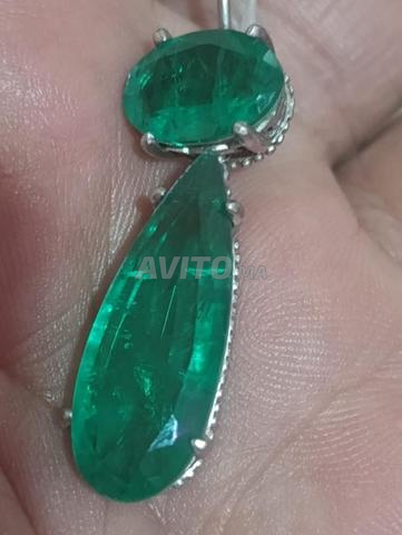 boucles d oreille emeraude jumelet - 2