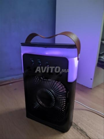 مروحة ذكية للتبريد والترطيب مع ضوء LED. - 2