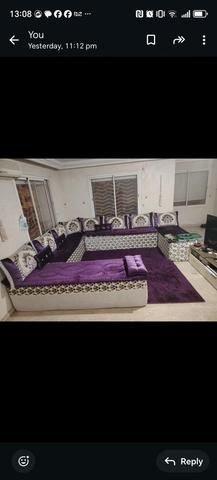 Salon marocain moderne avec TV - 2