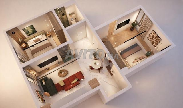 Appartement à vendre 60 m² à Guéliz - 2