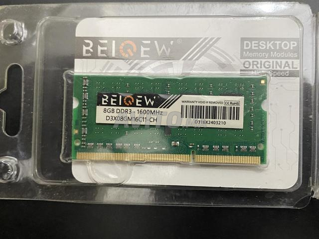 ذاكرة وصول عشوائي للكمبيوتر المحمول 8 جيجابايت DDR3 1600 ميجاهرتز (جديدة)