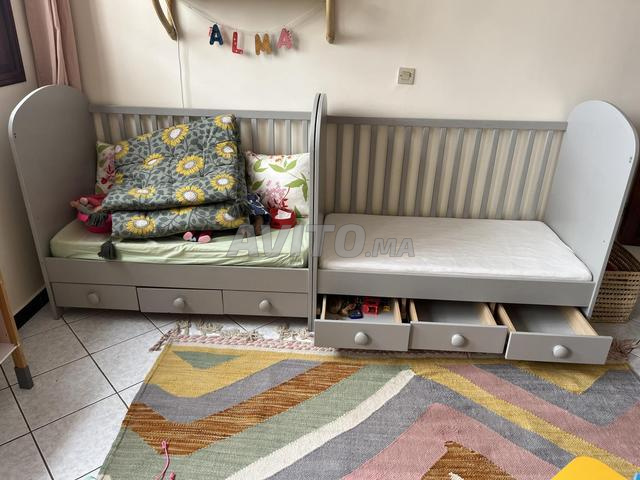 Lit bébé évolutif IKEA 60x120cm (matelas inclus) - 2