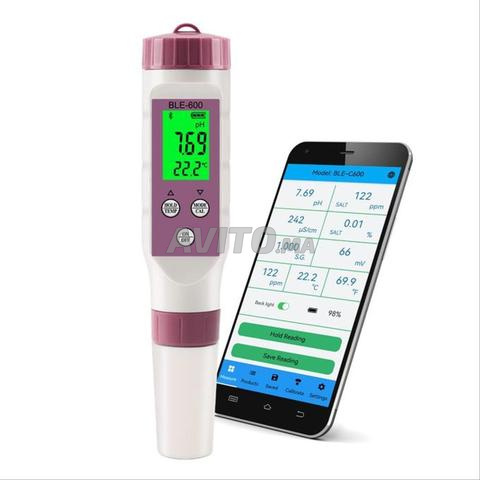 Testeur d'eau PH Bluetooth professionnel 7 en 1 - 2
