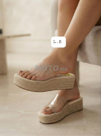Sandale femme chic compensées haute gamme - 2