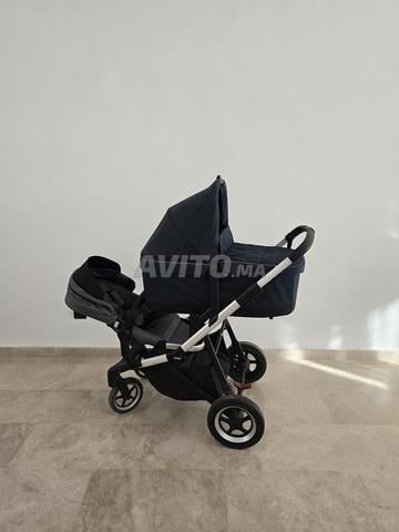 عربة أطفال مزدوجة Thule Sleek حزمة كاملة لطفلين - 2