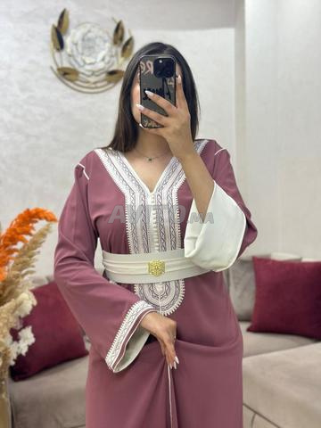 قفطان فخم لجميع المناسبات، ثوب كريب كوريا - 2