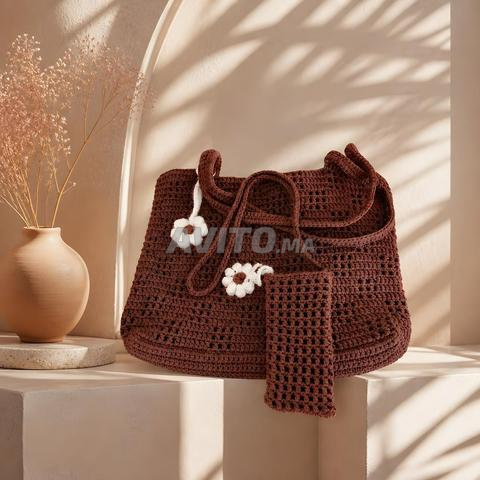Sac à main et pochette assortie faits main avec amour