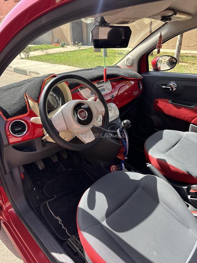 Fiat 500 rouge 