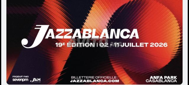 2 Accès Jazzablanca pour le 08,09,10 et 11/07