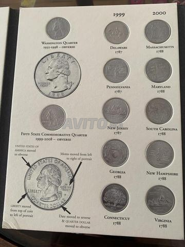 Album de pièces de 25 cents américaines - 50 États complets 1999-2008