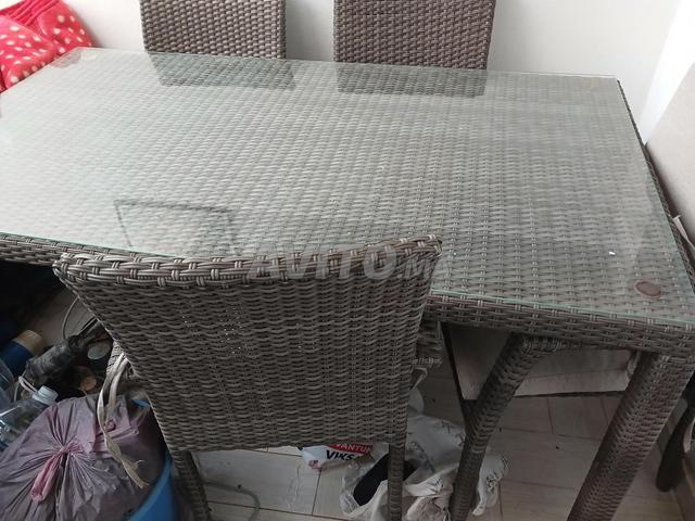 طاولة طعام مع 5 كراسي - 2