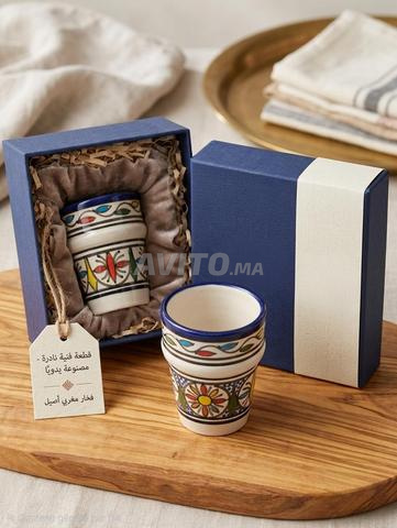 Tasse en poterie de Fès, artisanat traditionnel - 2