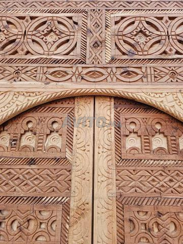 🪵 Porte Marocaine Artisanale en Bois Massif ✨ - 2