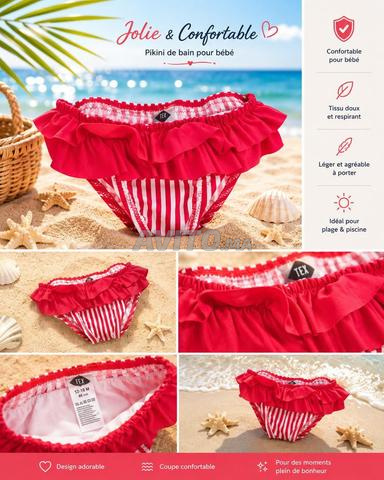 🌊 Bikini bébé fille Neuf avec étiquette d'Espagne - 2