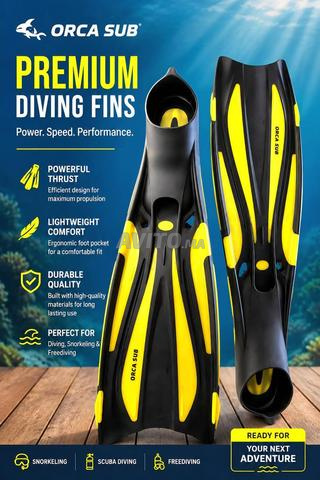 Palmes de plongée ORCA SUB – Excellente qualité - 2