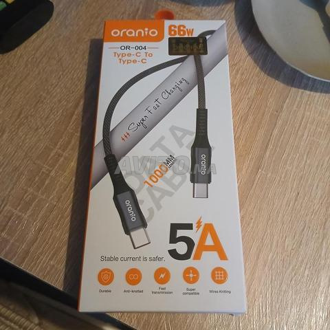 Câble Type C Fastcharge 66W 5A 1m Noir
