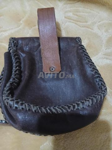 Sac en cuir gravé à la main, tête de cheval - 2