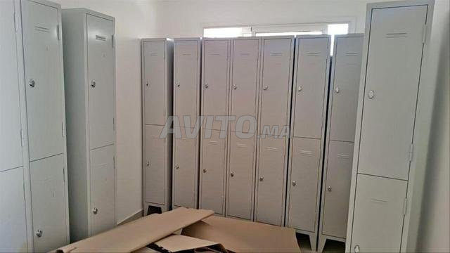Armoire pour hôpital \ Vestiaire 2 portes \ Rangement métallique - 2