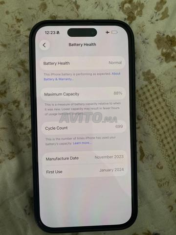 iPhone 15 Pro 88% état - 2