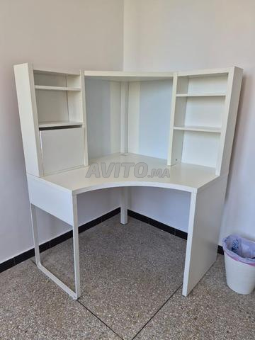 Bureau | Poste de travail d'angle, blanc