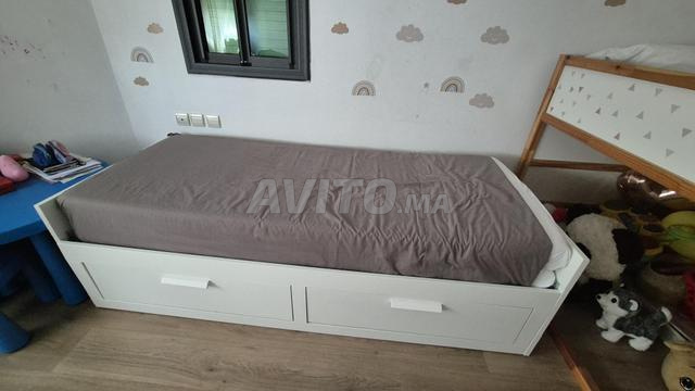 سرير أريكة IKEA BRIMNES مع أدراج - 2