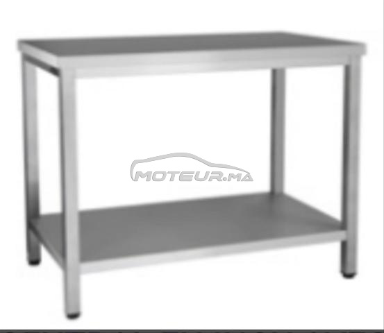 Table de travail en Inox avec étagère – 100x90 cm