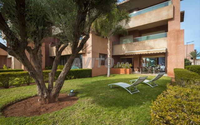 Appartement 2 Chambres avec Jardin Proche Gueliz