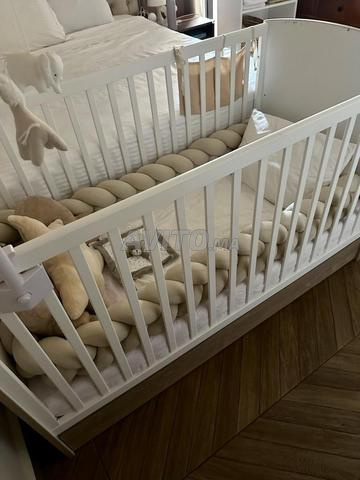 lit pour bebe avec rangement et matelas etc.. - 2