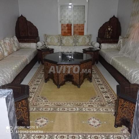 Salon marocain avec sculpture authentique - 2