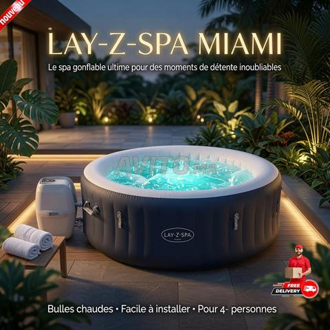 Jacuzzi Portable 180 x 66 CM - 2 à 4 Personnes  - 2