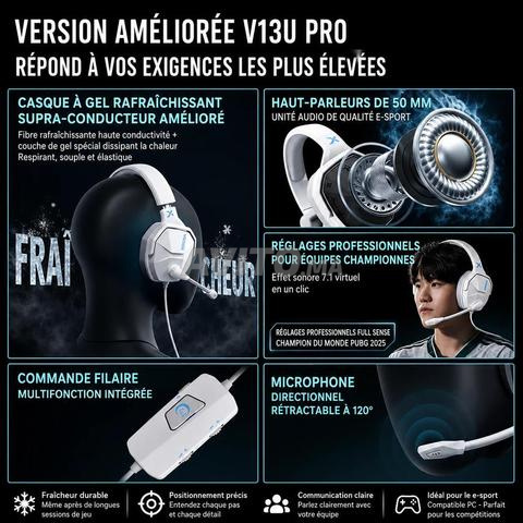 سماعة الألعاب Siberia V13 Pro 7.1 بيضاء - 2