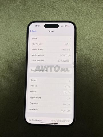 iPhone 15 normal rose à vendre - 2