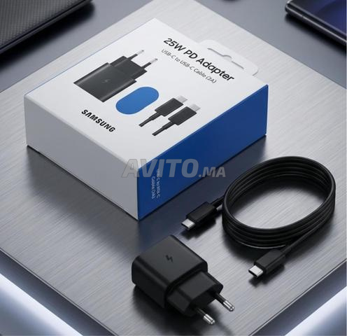 Chargeur Samsung rapide original 25W avec câble Type-C
