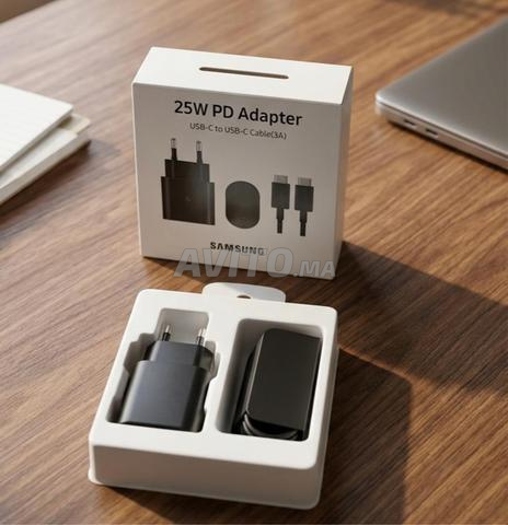 Chargeur Samsung rapide original 25W avec câble Type-C - 2