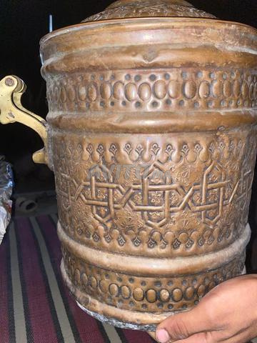 بابور نحاسي قديم مزخرف للبيع
