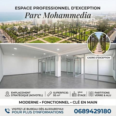 Bureau Aménagé de 93 m² à Louer - Parc Mohammedia