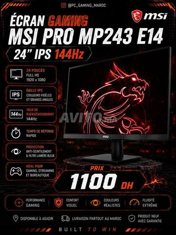 Écran Gaming MSI PRO MP243 E14 24” IPS 144Hz