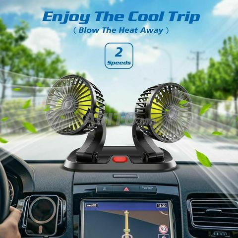 Ventilateur de voiture double tête neuf✅✅✅✅
